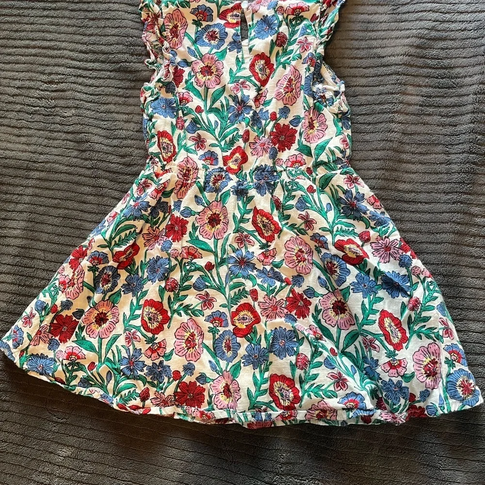 Vineyard Vines Girls' Floral Sundress in White, Red, Blue, Green